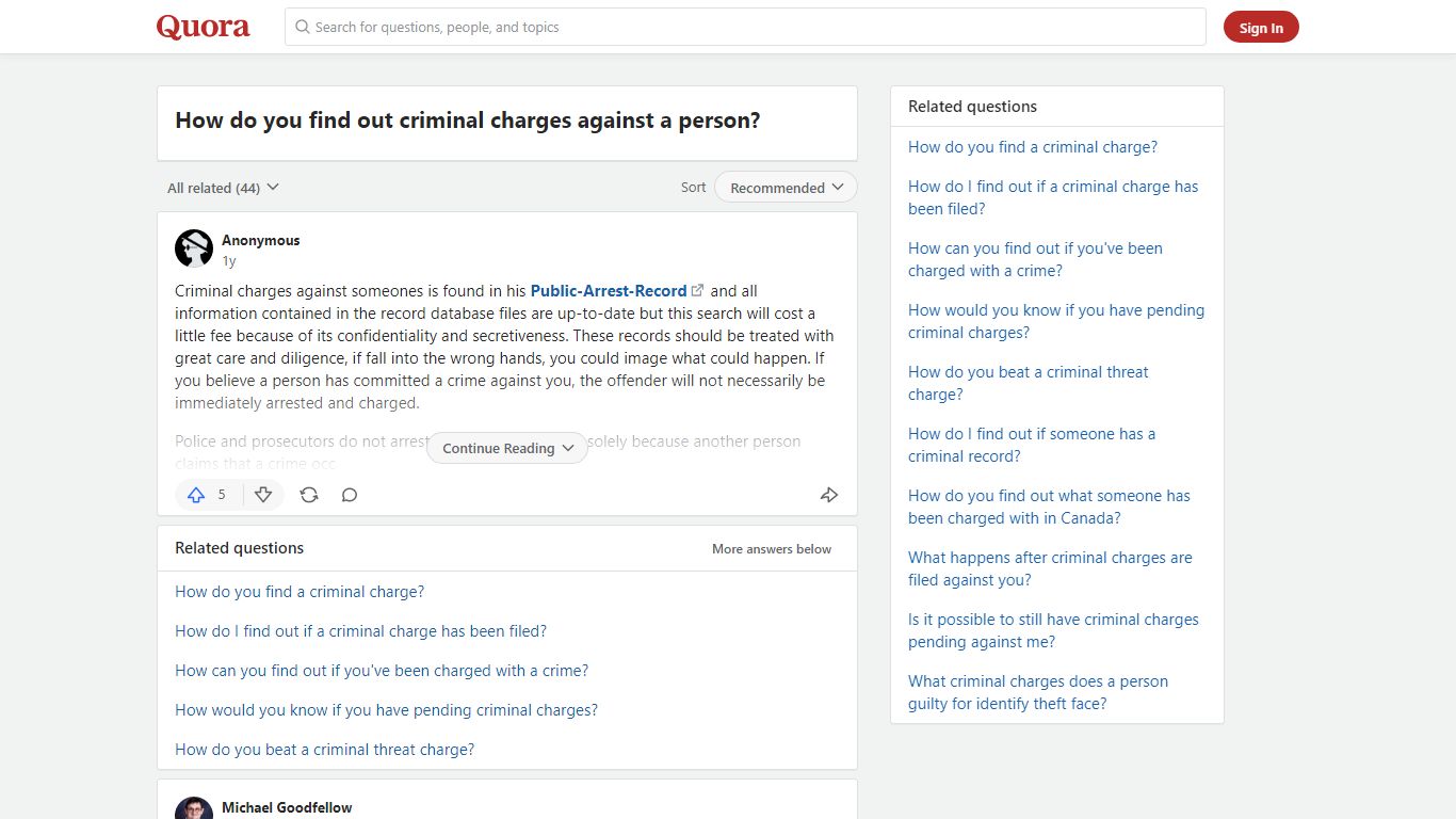 How to find out criminal charges against a person - Quora